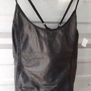 Ladies Harley Davidson leather tank